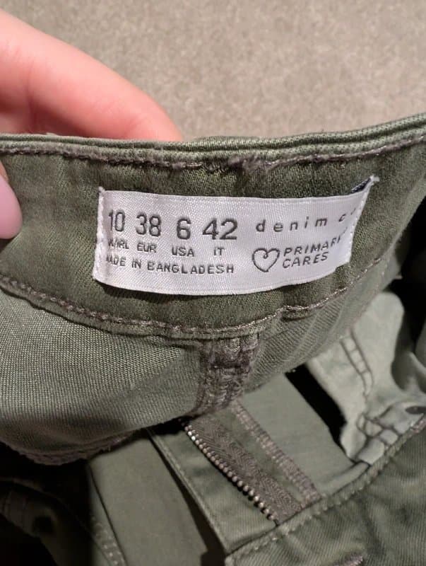 Primark Primark khaki green skinny jeans 10