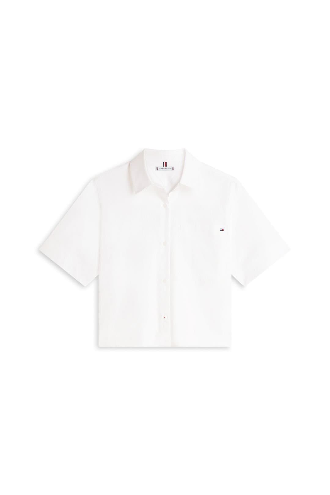Tommy Hilfiger Tommy Hilfiger White Poplin Stripe Shirt