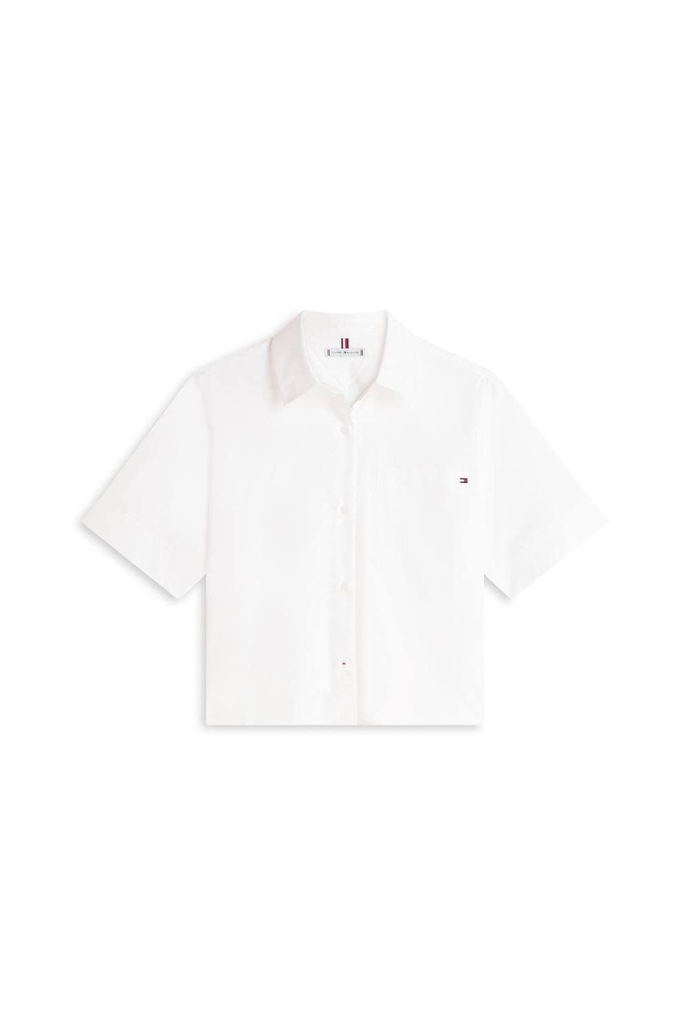Tommy Hilfiger Tommy Hilfiger Women's Ess Poplin Stripe Shirts Th Optic White - 2