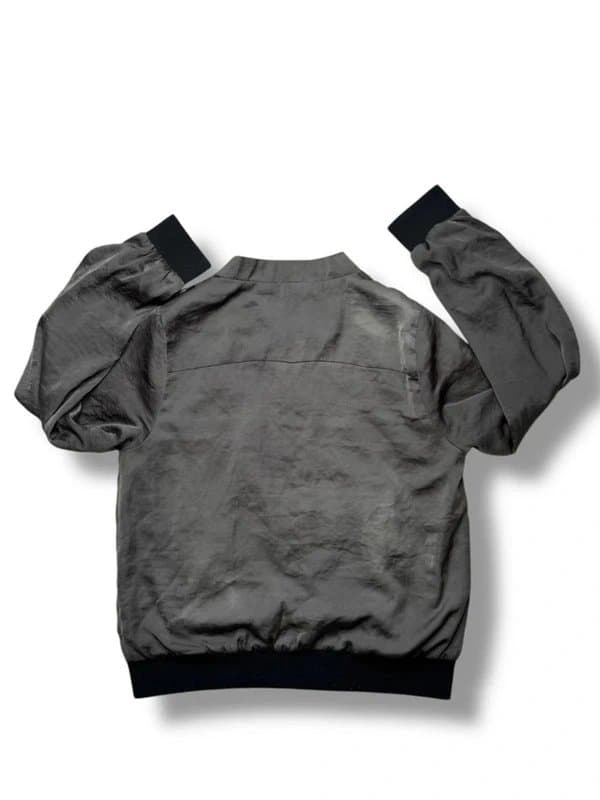 New Look New Look Bomber Jacket Khaki Green Black UK 14 Satin Y2K Spring