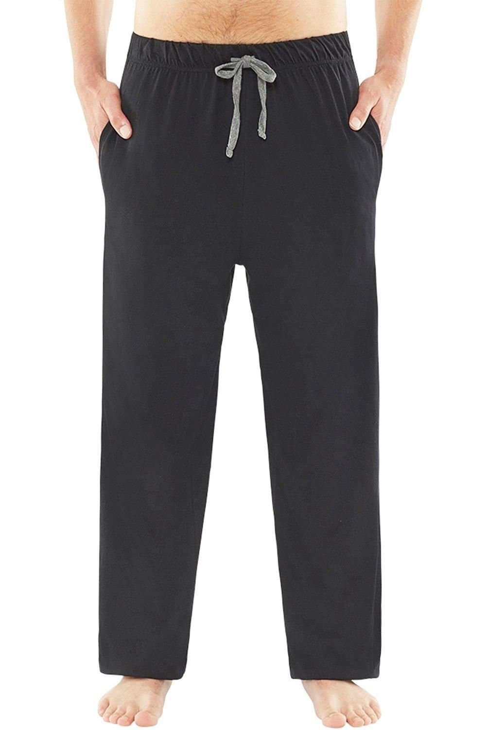 Just Essentials Just Essentials Men's Mens Jersey Pyjama Trousers in Black