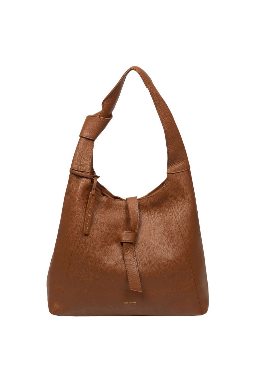 Pure Luxuries London Pure Luxuries London Women's 'Grace' Leather Shoulder Bag in Tan