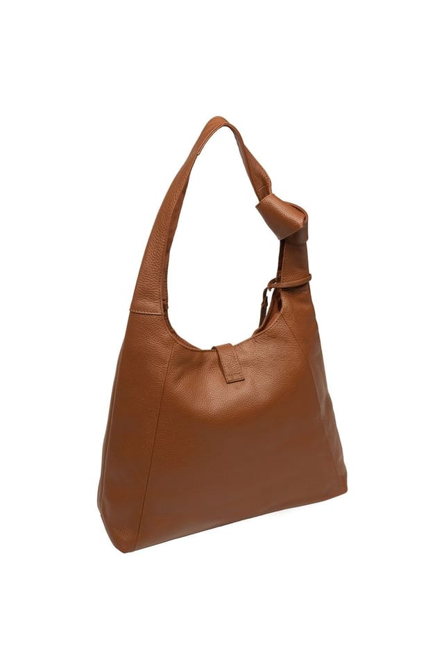 Pure Luxuries London Pure Luxuries London Women's 'Grace' Leather Shoulder Bag in Tan - 3
