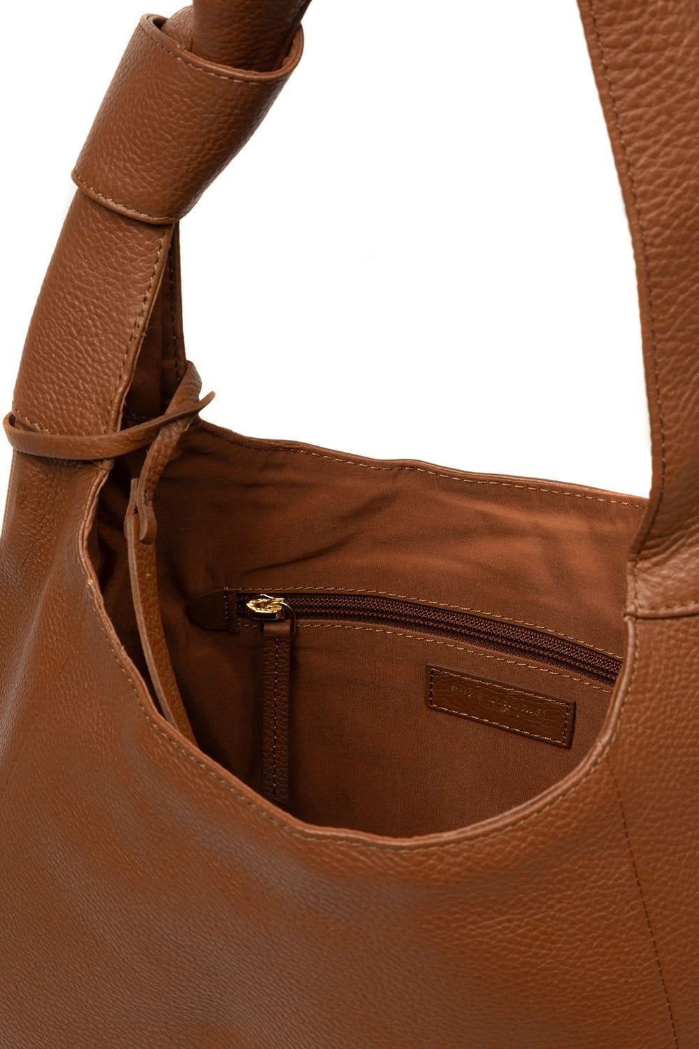 Pure Luxuries London Pure Luxuries London Women's 'Grace' Leather Shoulder Bag in Tan - 4