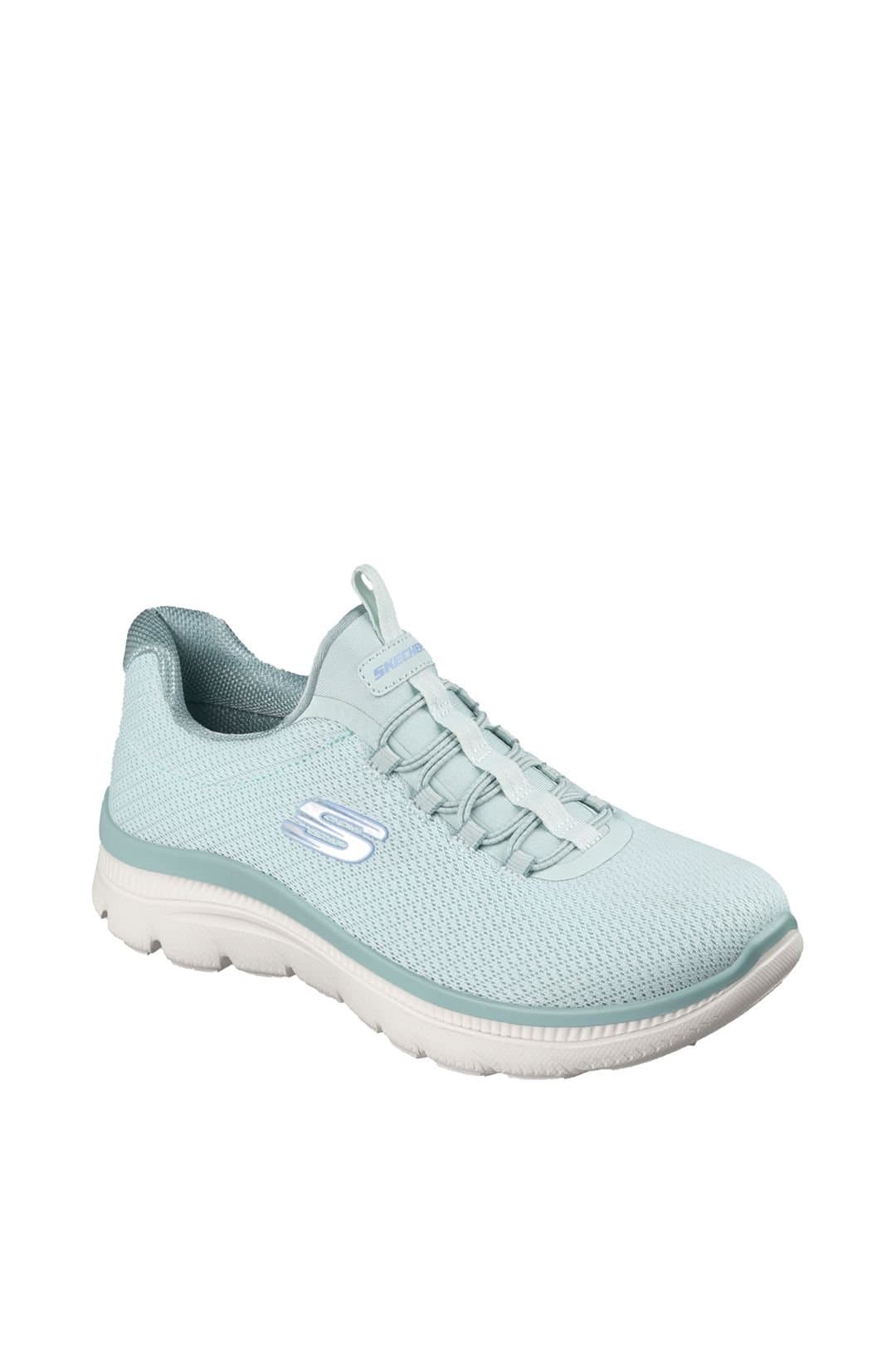 Skechers Skechers Women's SUMMITS PLUS Mesh Double Bungee Slip-On W/Memory Foam Mint