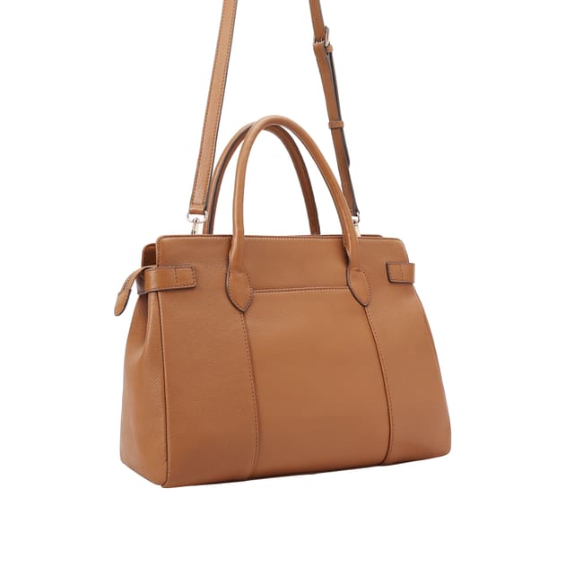 Paul Costelloe Paul Costelloe Women's Etichetta Mini Day Leather Day Bag in Brown - 2
