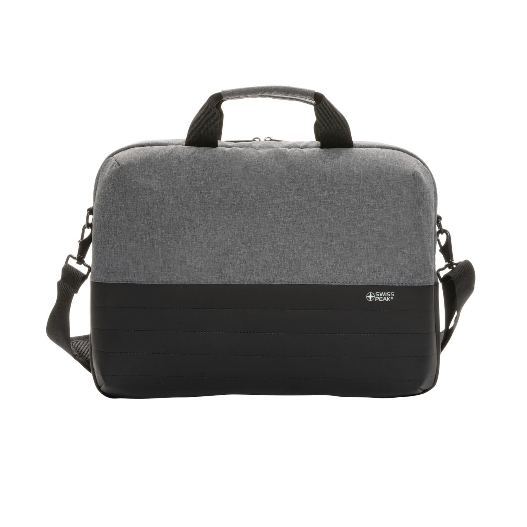 Swiss Peak Swiss Peak Men's Aware RFID Blocking Laptop Bag in Grey
