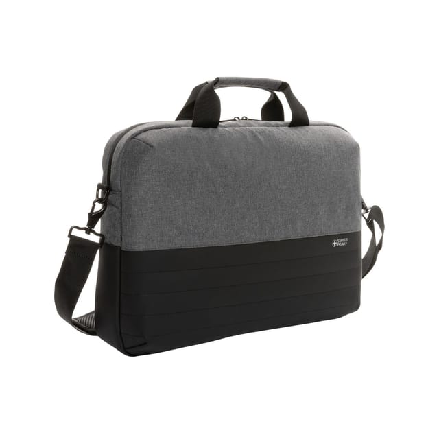 Swiss Peak Swiss Peak Men's Aware RFID Blocking Laptop Bag in Grey - 3