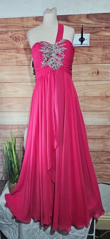 Prom Pink princess embellished prom occassion dress size 10