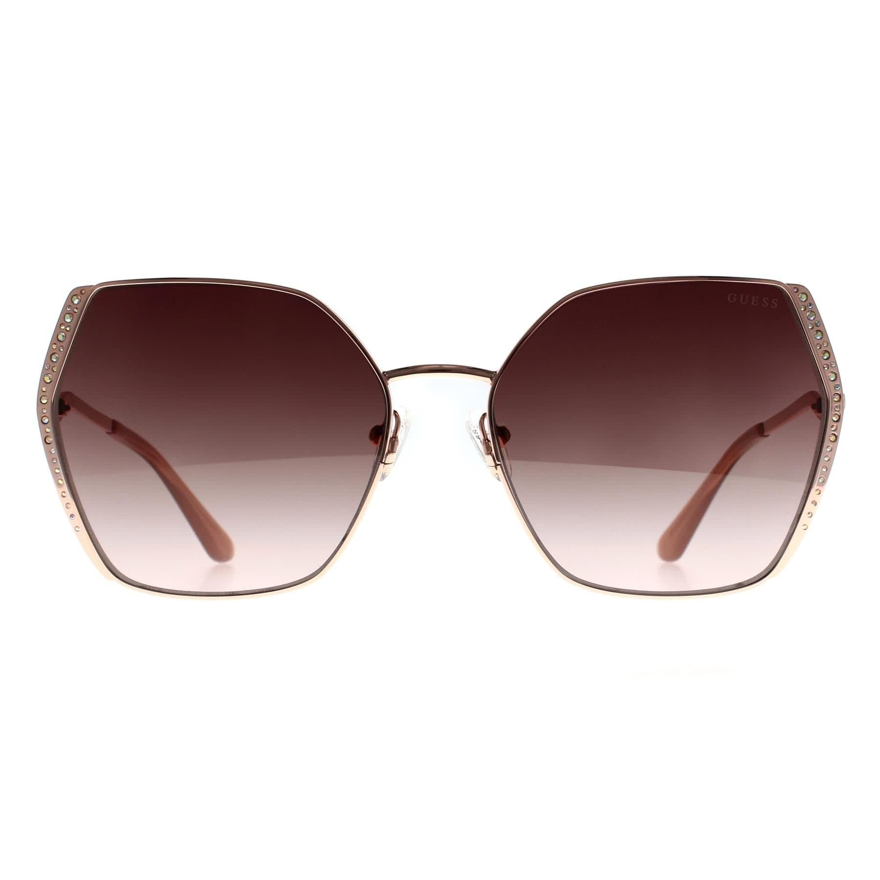 Guess Guess Women's Butterfly Shiny Rose Gold Brown Gradient GU7843