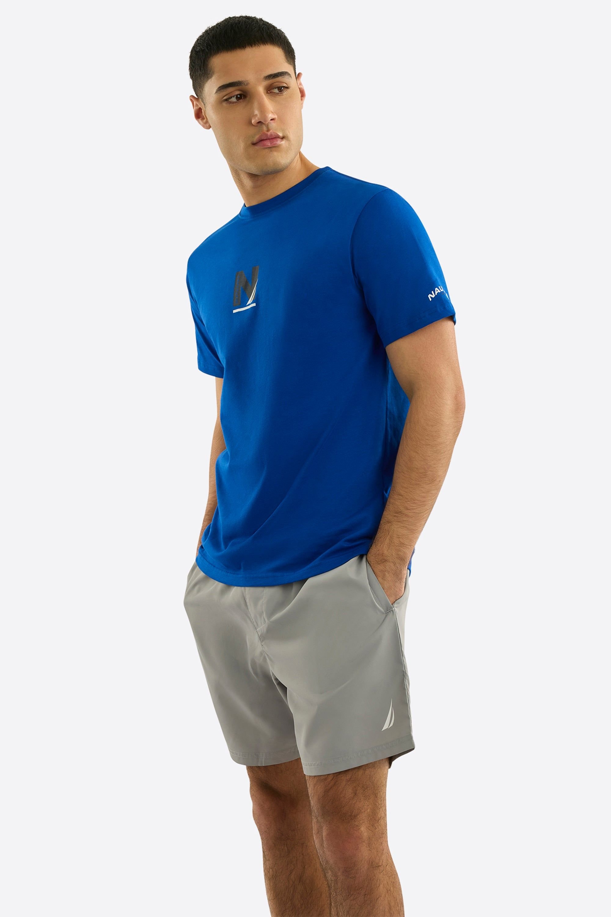 Nautica Nautica Men's Achieve T-Shirt in Cobalt - 4