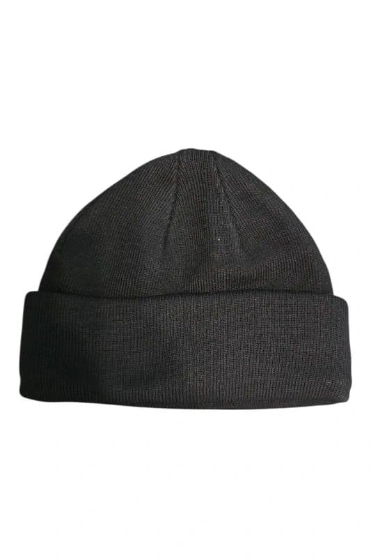 ASOS Design Black Knit Beanie Hat.