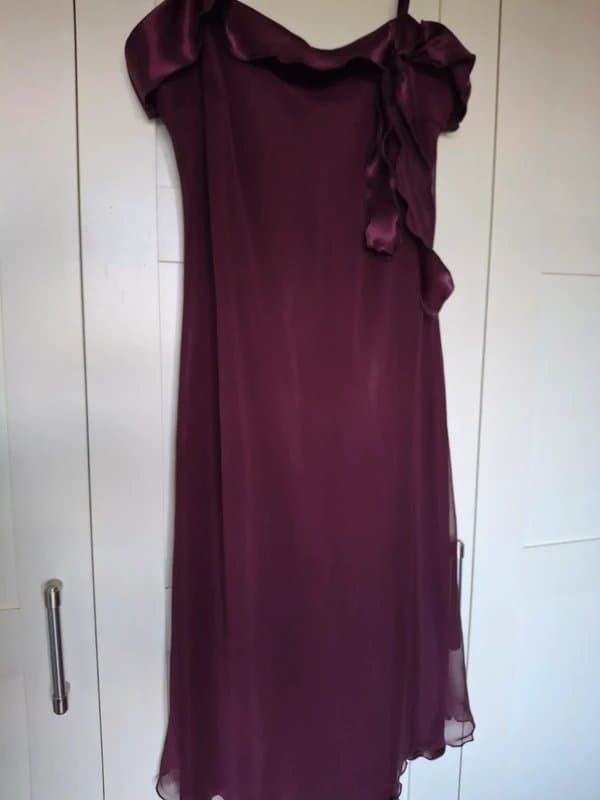 New Look Silky Satin Look Slip Dress Y2K Strappy Evening dress uk 14