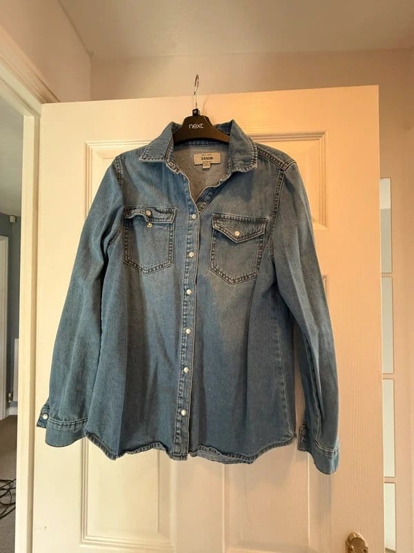 New Look Blue Denim Jacket Size 10