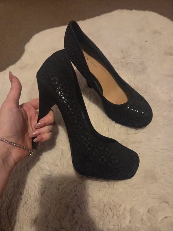 New Look Black High Court heels