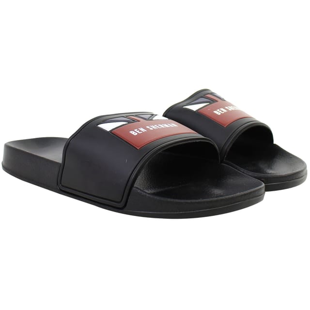 Ben Sherman Ben Sherman Men's Union Black Sliders - 3