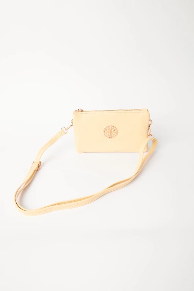 Blue Vanilla Detailed Zip Up Purse With Detachable Strap - 2