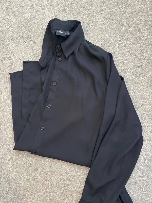 ASOS ASOS black chiffon shirt