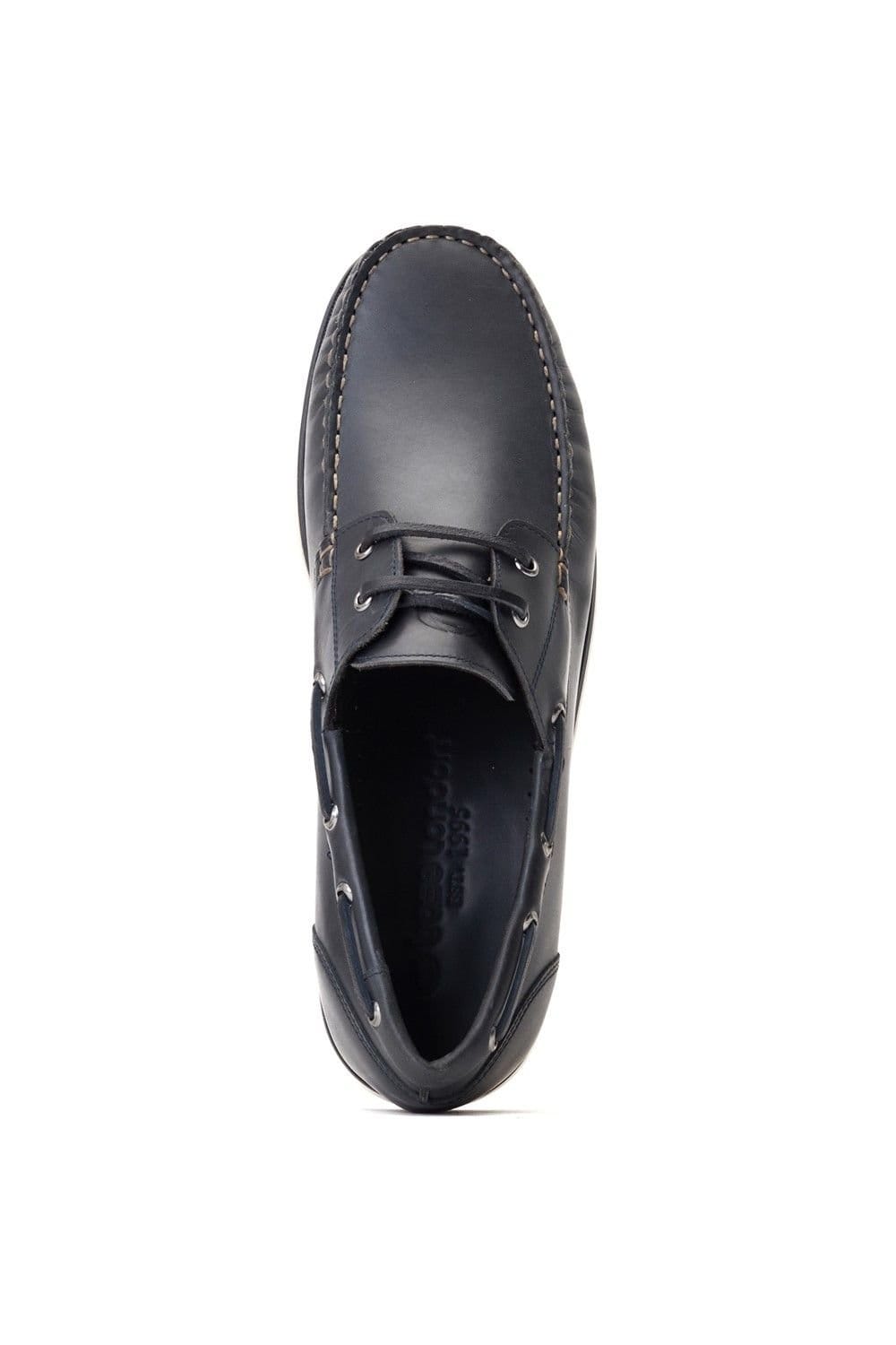 Base London Base London Men's Stern Boat Shoe in Navy - 4
