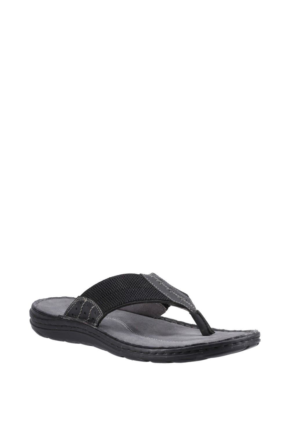Hush Puppies Hush Puppies Men's 'Alan' Toepost Sandal in Black