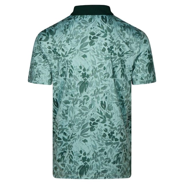 Ted Baker Ted Baker Men's Barnnes Floral Print Golf Polo Shirt in Pale Green - 2