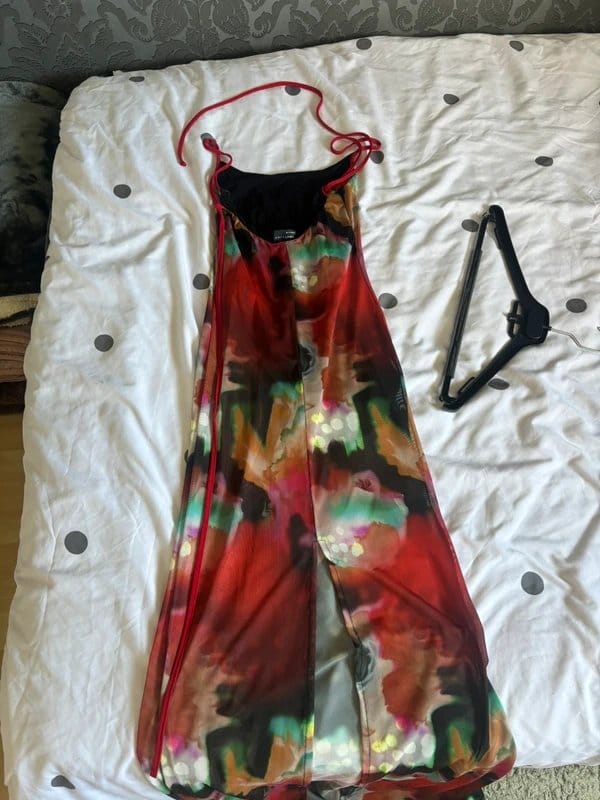 ASOS Design Multi Floral Print Mesh Maxi Dress with Bodysuit