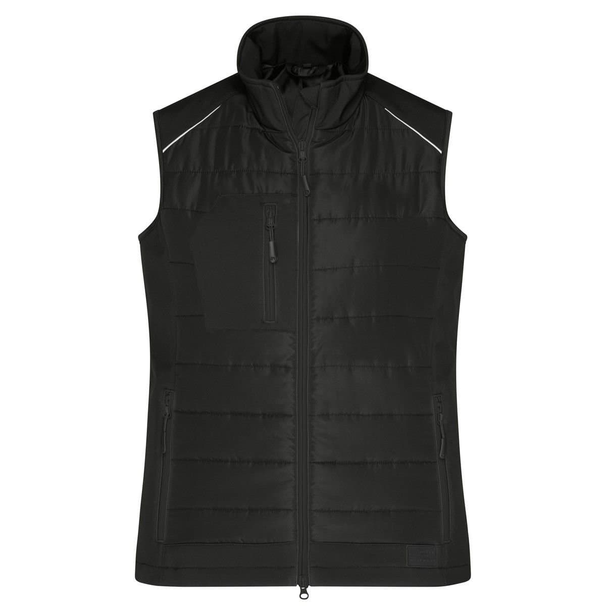 James and Nicholson James and Nicholson Women's Hybrid Gilet in Black
