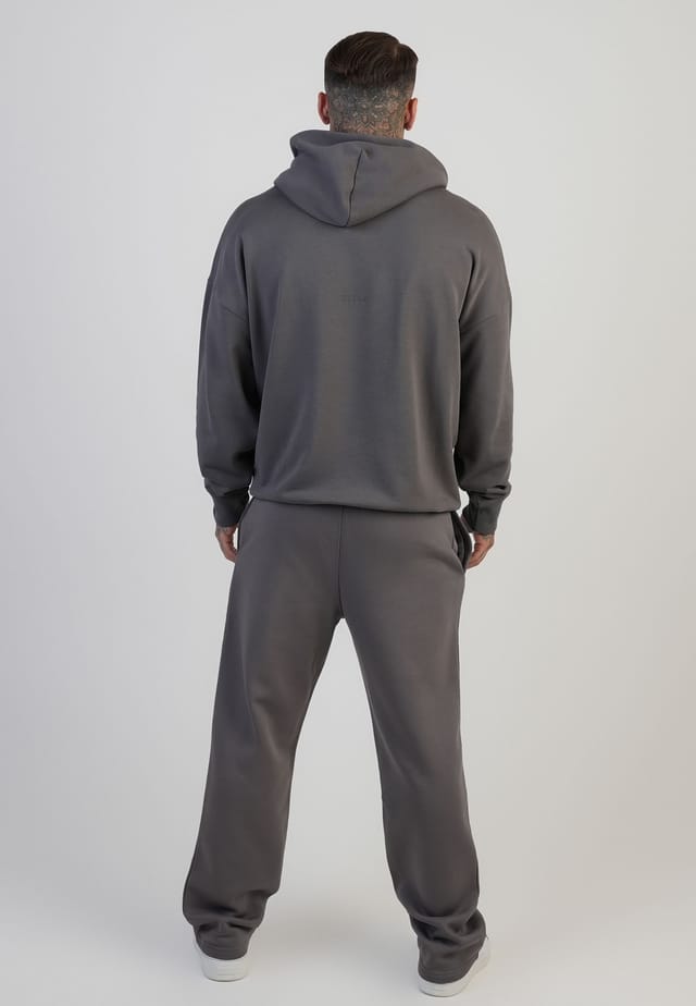 SikSilk SikSilk Men's Graphic Hoodie in Grey - 3