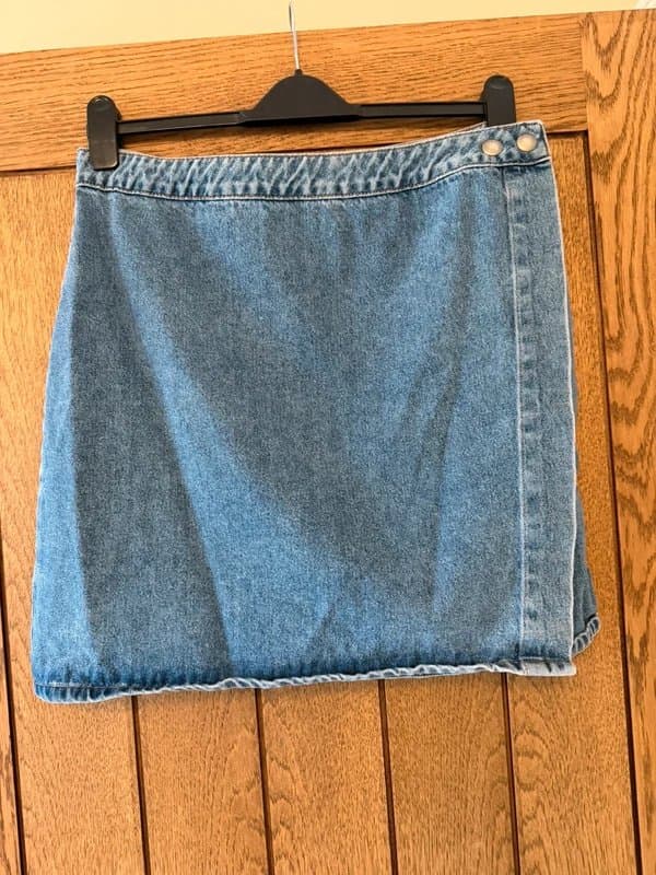 ASOS Denim Wrap Skirt