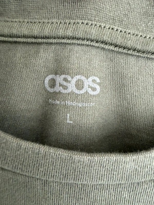 ASOS mens plain green t shirt - 1