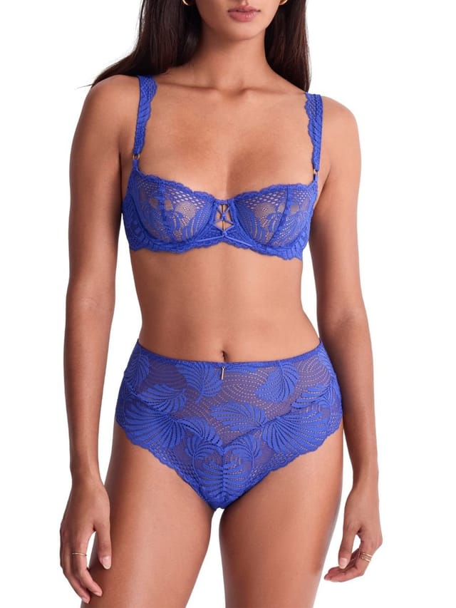 Aubade Aubade Women's Rhythm Of Desire High Waist Brief in Blue - 3