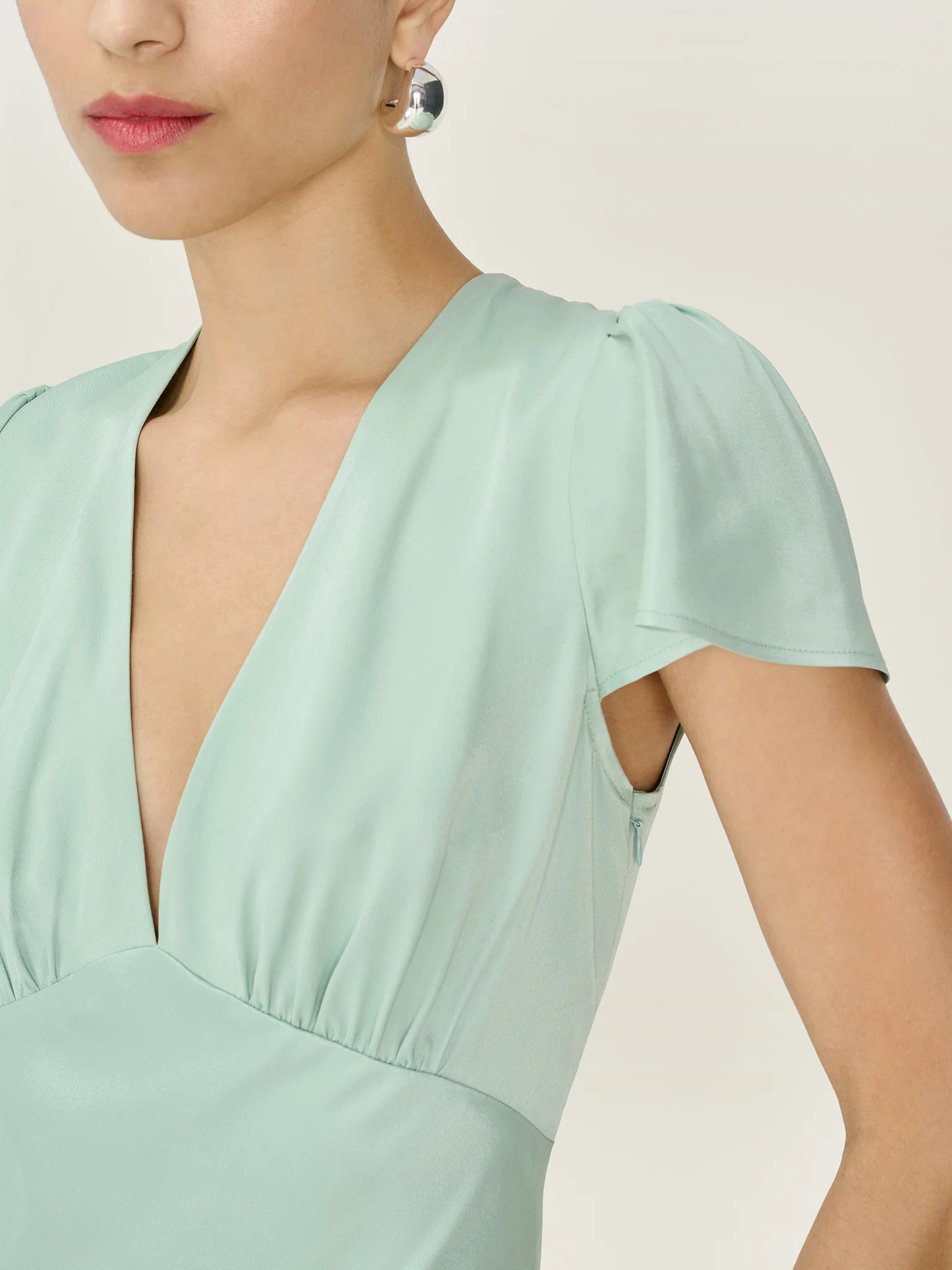 OMNES Fai Dress in Sage - 2