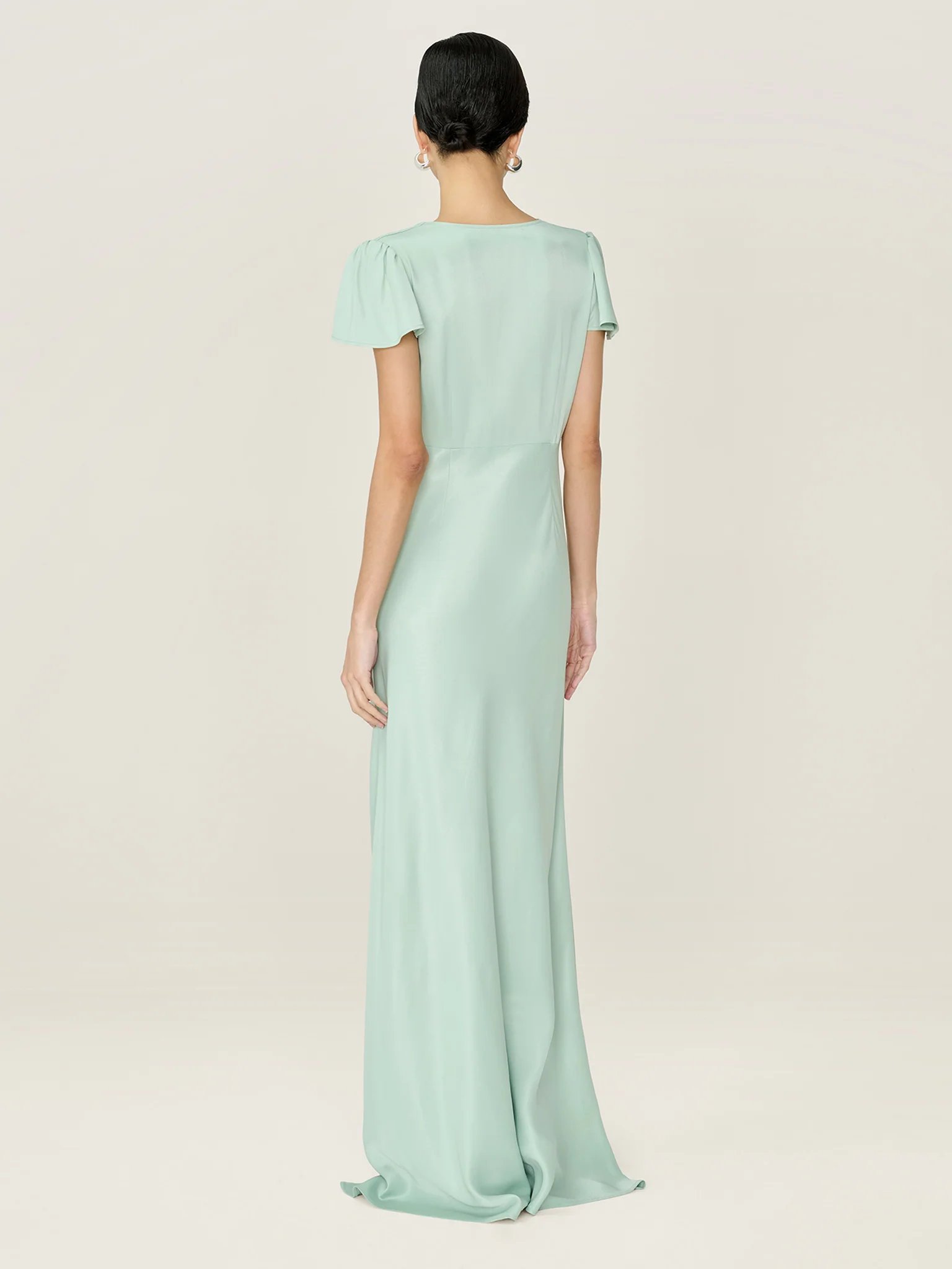 OMNES Fai Dress in Sage - 3