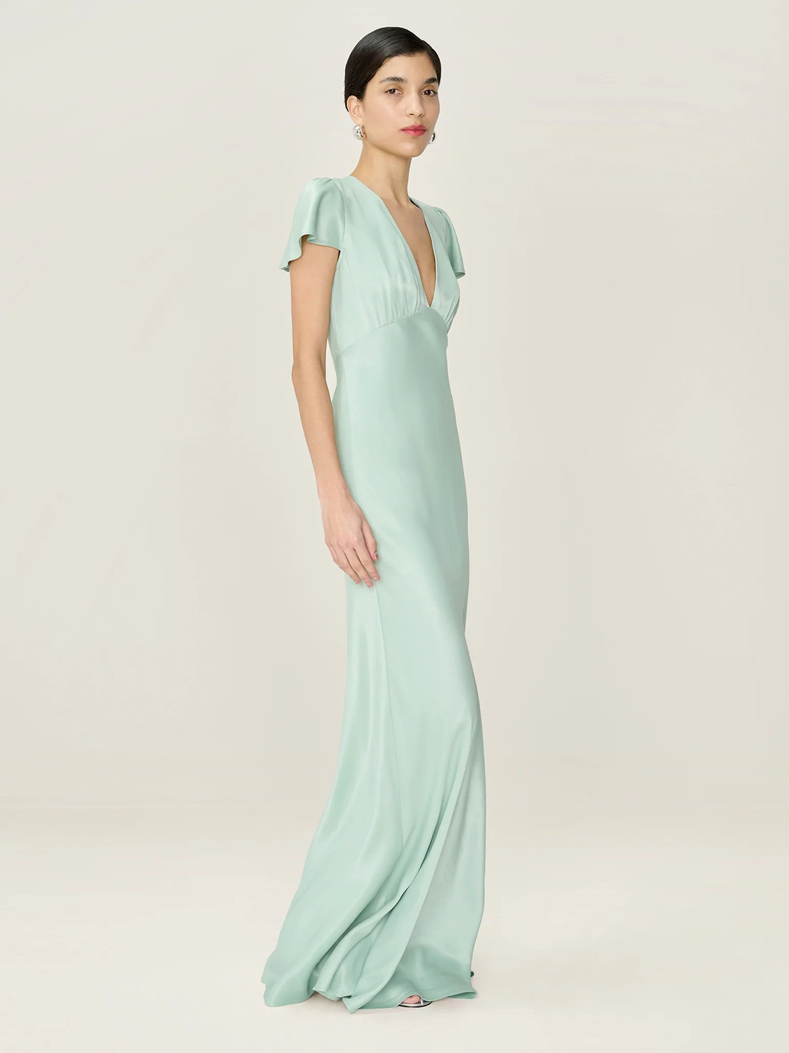 OMNES Fai Dress in Sage - 4