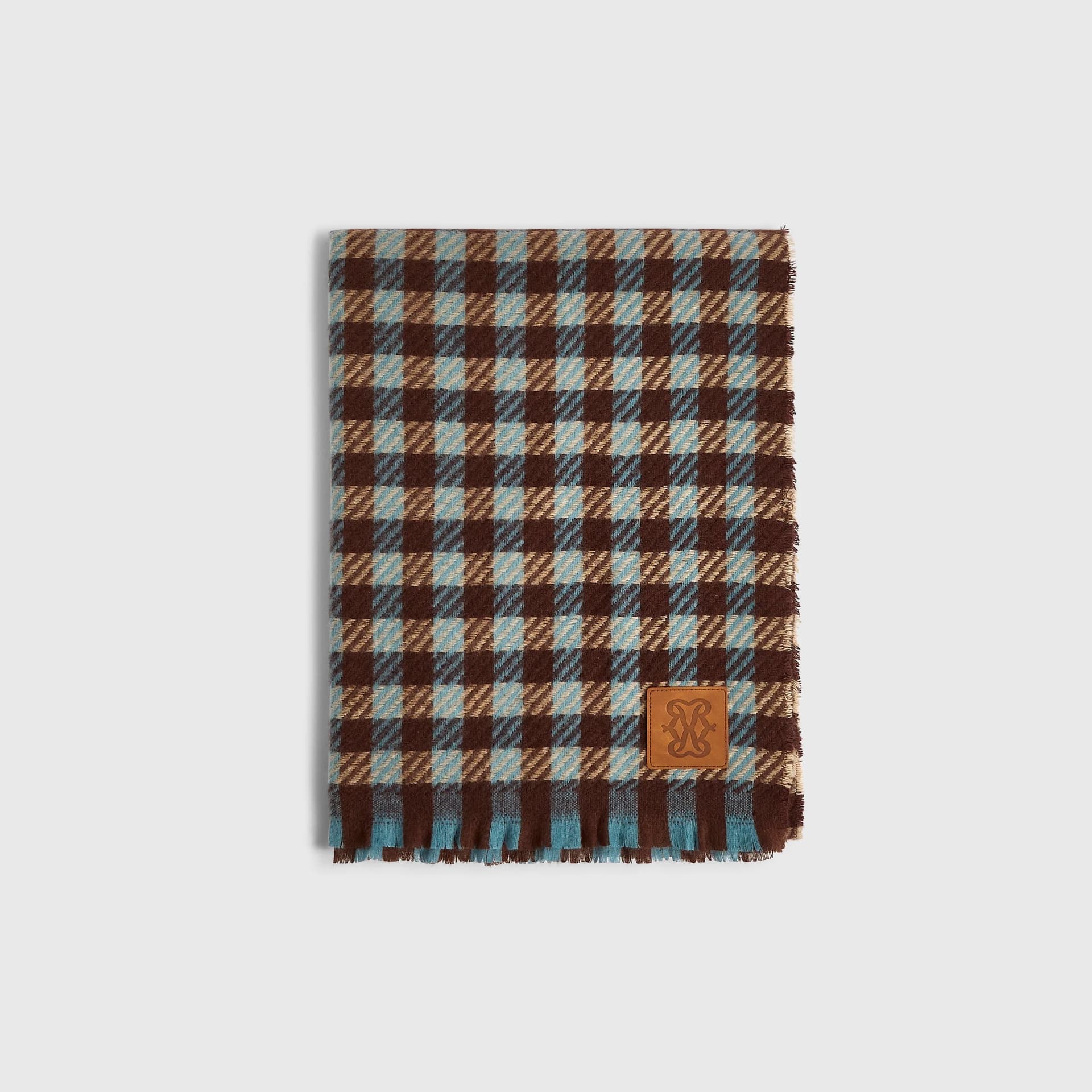 River Island River Island Womens Brown Check Scarf