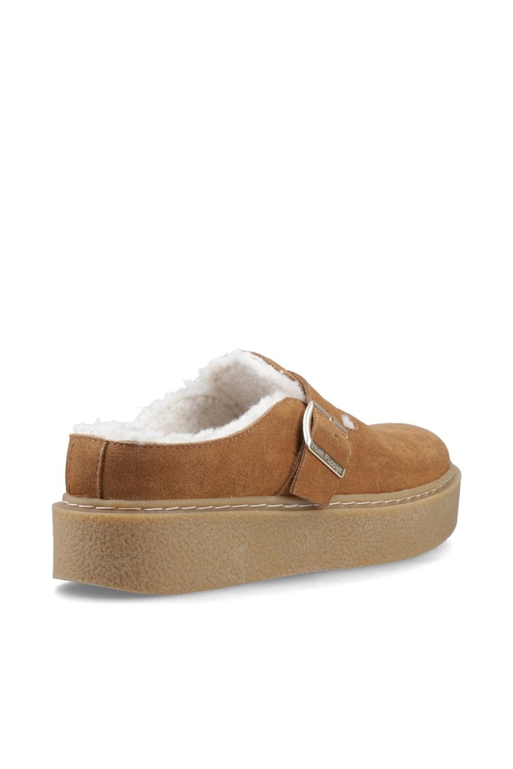 Hush Puppies Hush Puppies Women's Blanche Fur Mule in Tan - 2