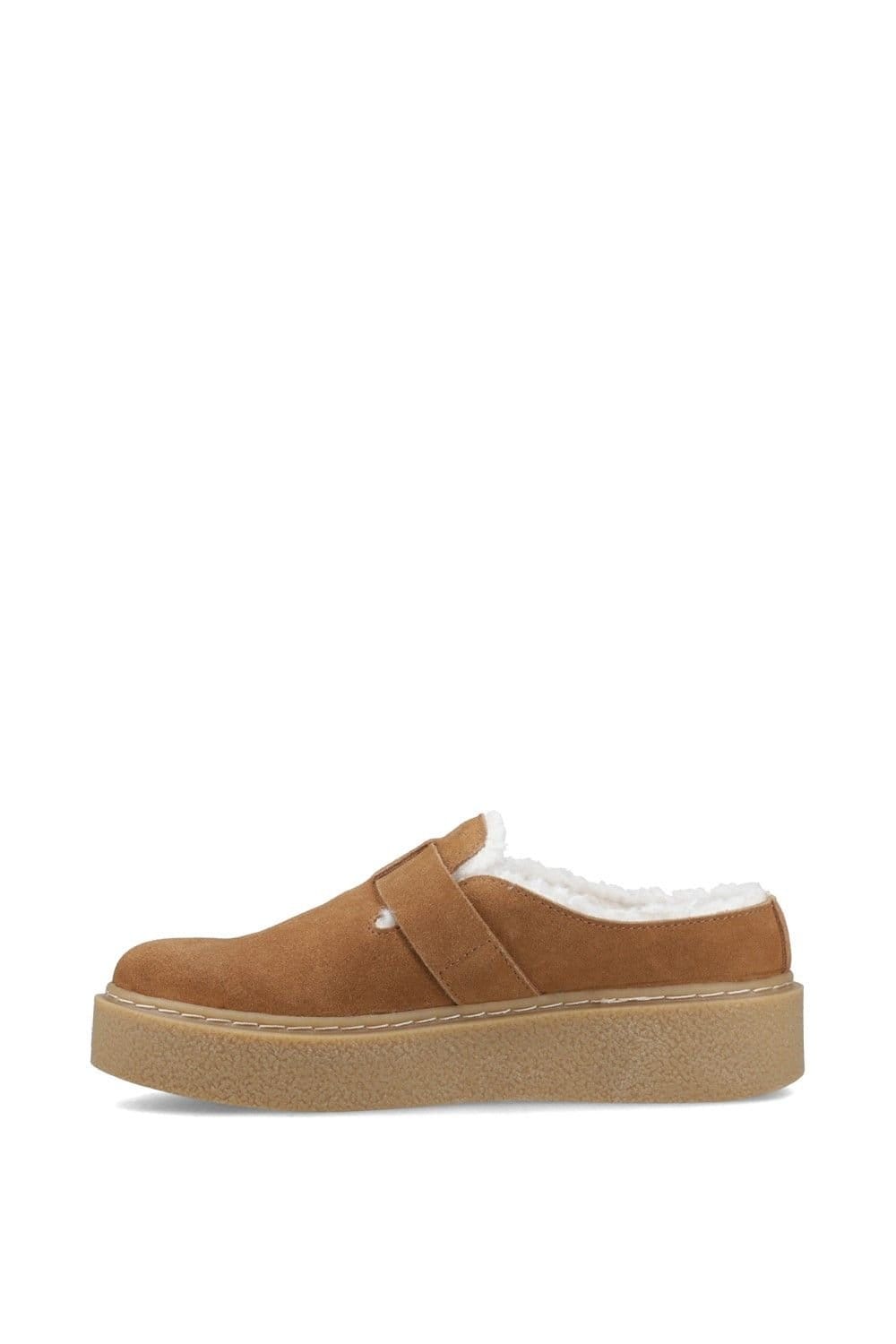 Hush Puppies Hush Puppies Women's Blanche Fur Mule in Tan - 4