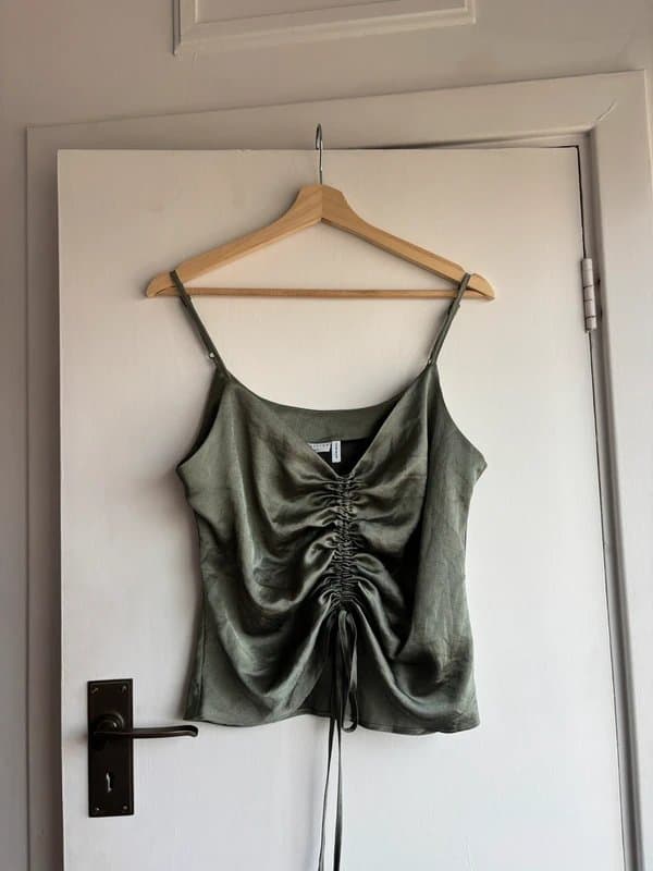 ASOS Design ASOS green satin cami