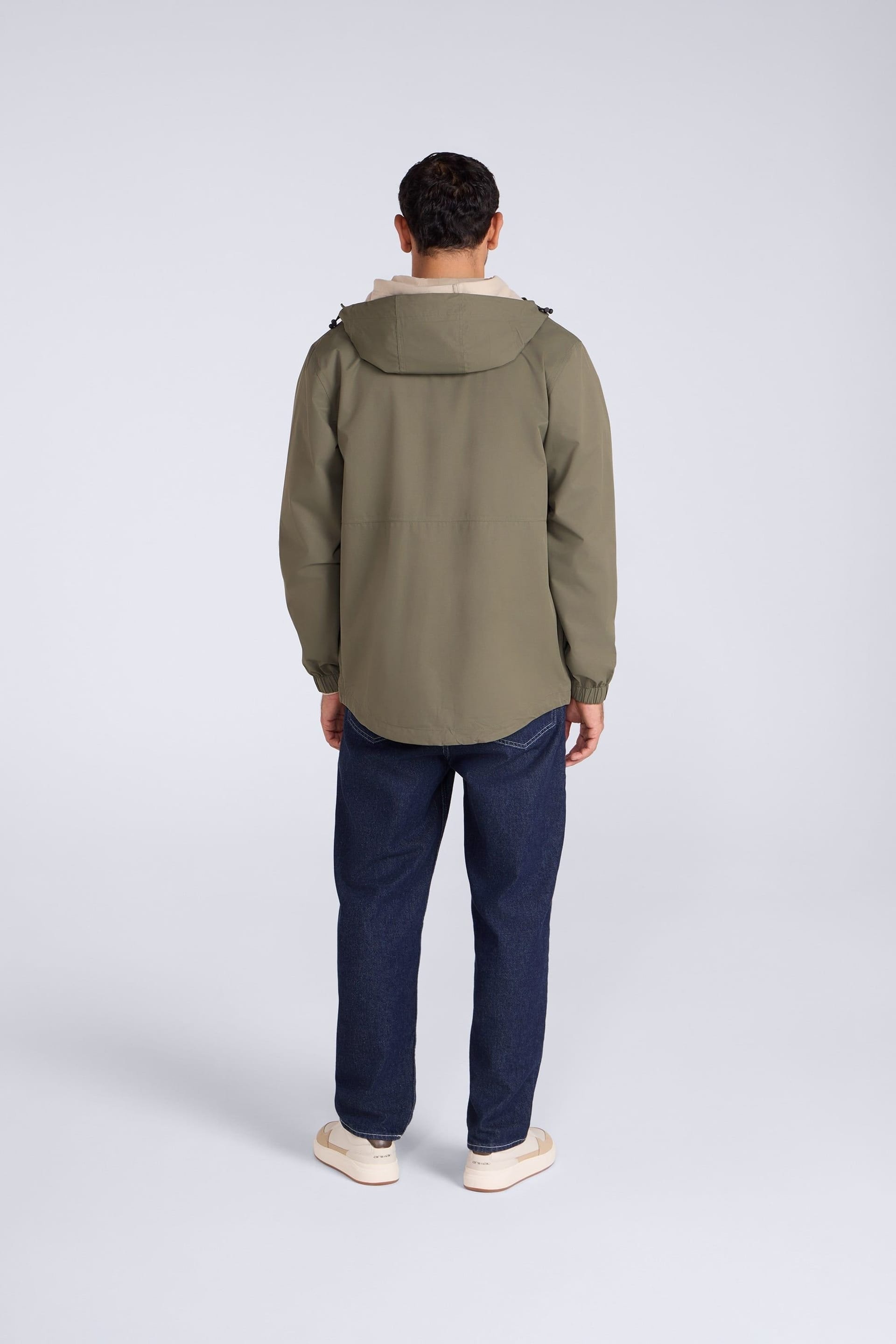 Animal Animal Men's 'Pace' Waterproof Adjustable Hood Outdoors Packable Jacket in Olive - 4