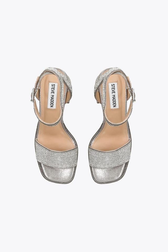 Steve Madden STEVE MADDEN Women's 'Mercerr Pink' Sandals in Silver - 2