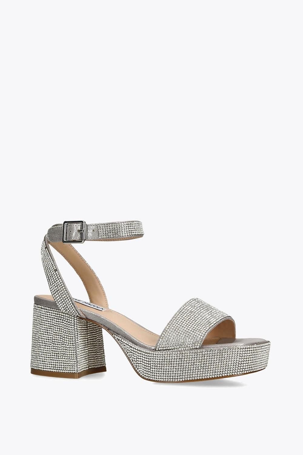 Steve Madden STEVE MADDEN Women's 'Mercerr Pink' Sandals in Silver - 4