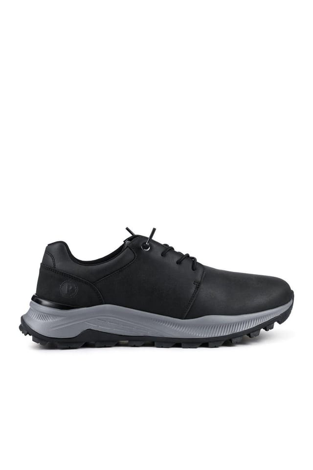 Pavers Pavers Men's Sporty Lace Up Shoes in Black - 2