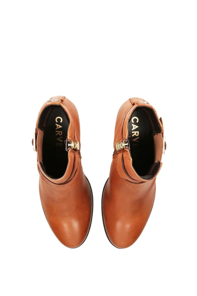 Carvela Carvela Women's 'Silver 2' Leather Boots in Tan - 2