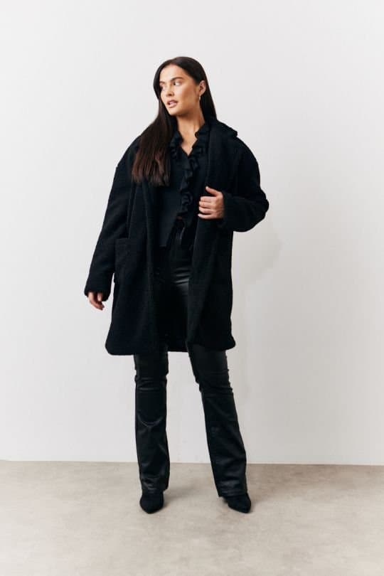 In The Style In The Style Women's Black Borg Jacket