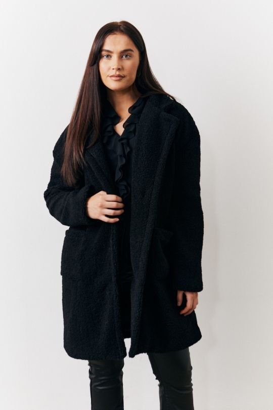 In The Style In The Style Women's Black Borg Jacket - 2