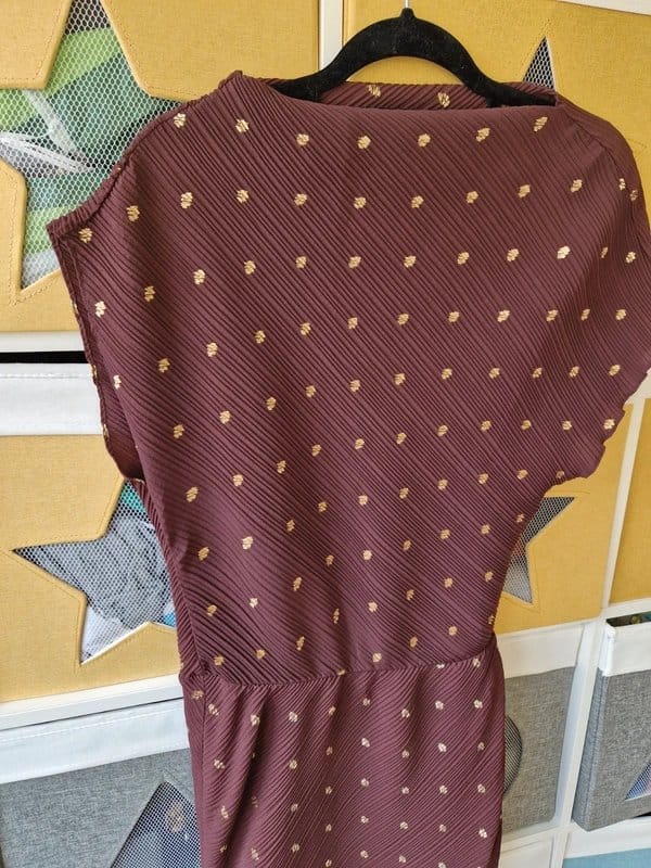 Never Fully Dressed Never fully dressed women's Chocolate Plisse Desiree Dress size M (10-12) BNWT - 1