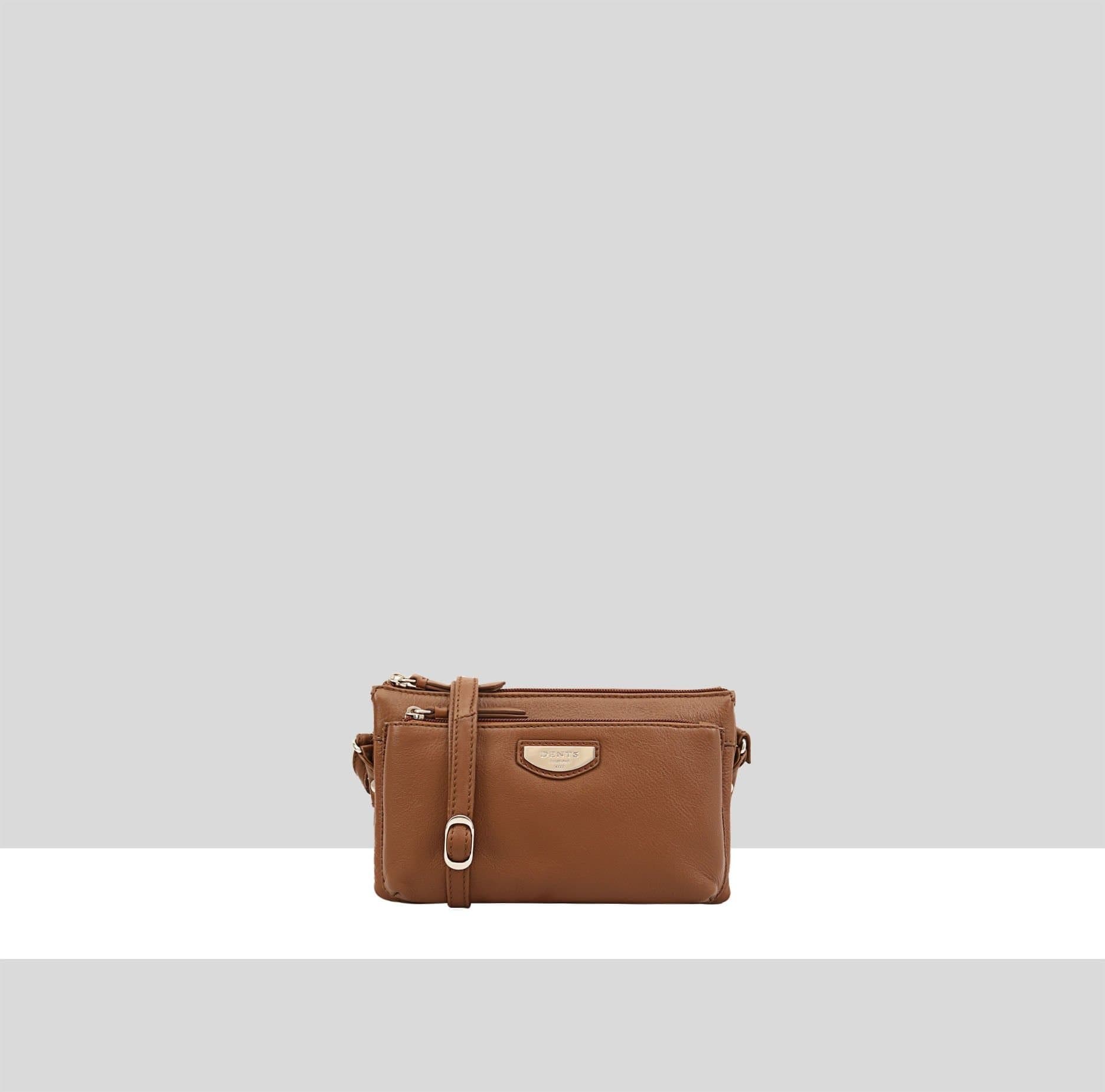 Dents Dents Women's Anaya Leather Cross Body Bag in Brown