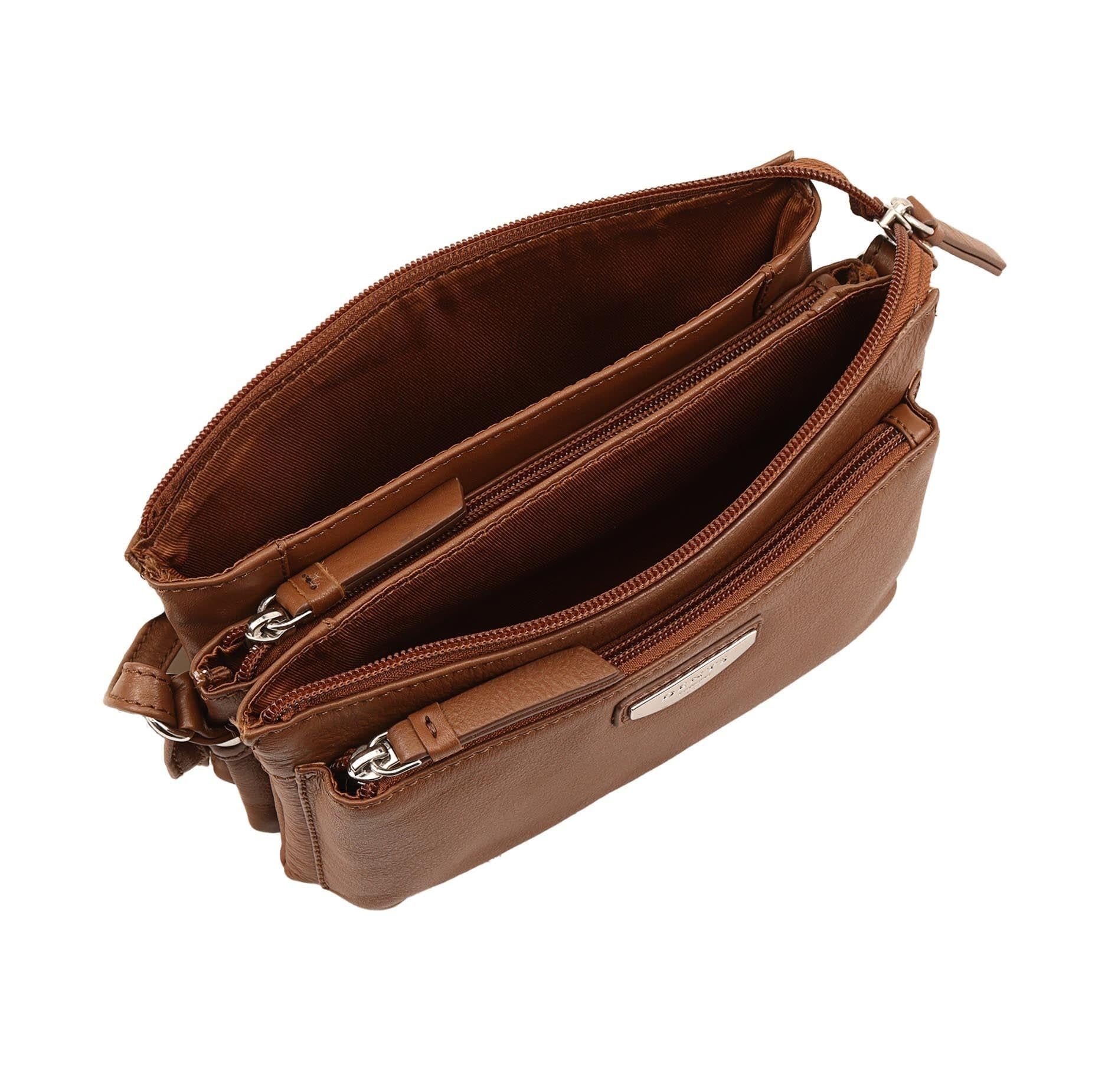 Dents Dents Women's Anaya Leather Cross Body Bag in Brown - 4