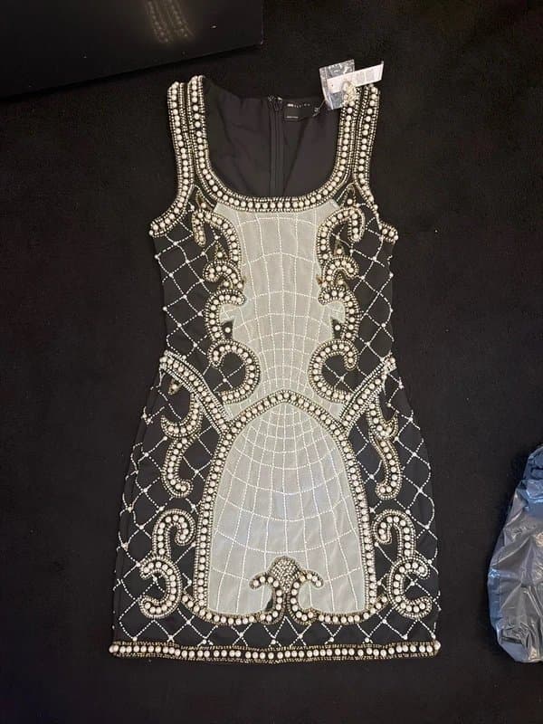 ASOS Design ASOS studded beaded dress