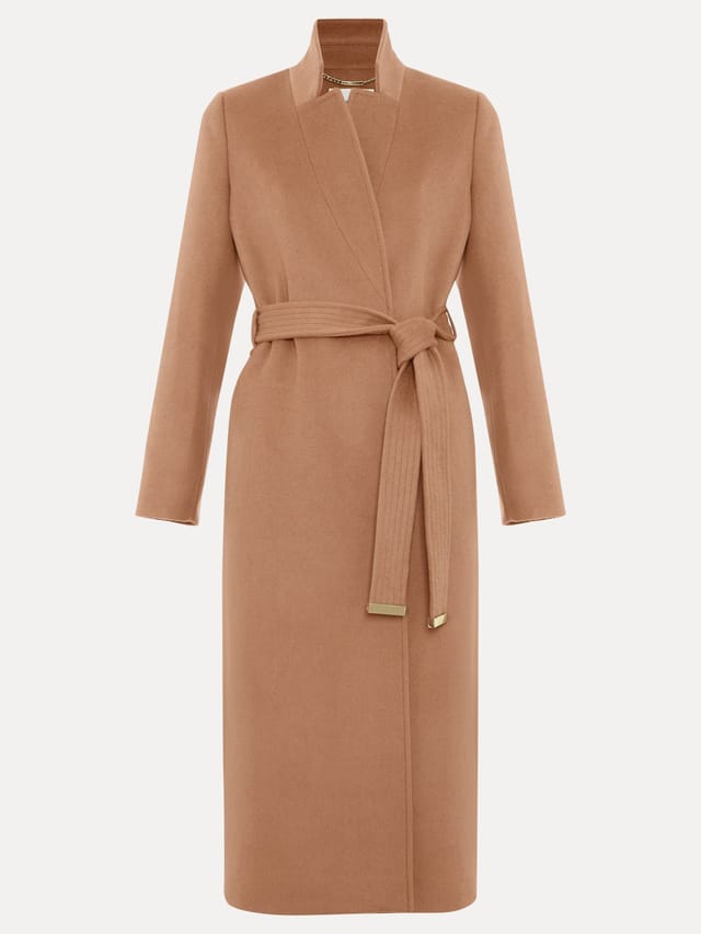 Phase Eight Phase Eight Women's Charlotte Wool Coat in Light Tan - 2